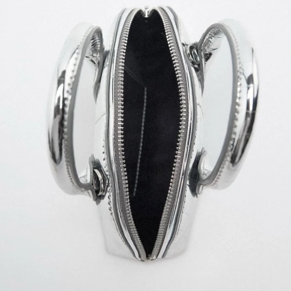 Zara Mini Metallic Bag with Detachable Straps - Picture 6 of 8